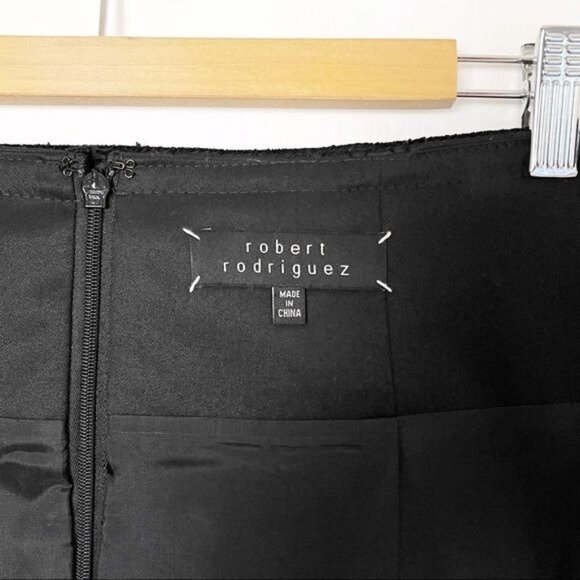 Robert Rodriguez ribbon trimmed pencil skirt Black color Size 10 - Picture 7 of 10